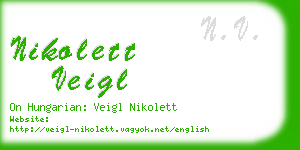 nikolett veigl business card